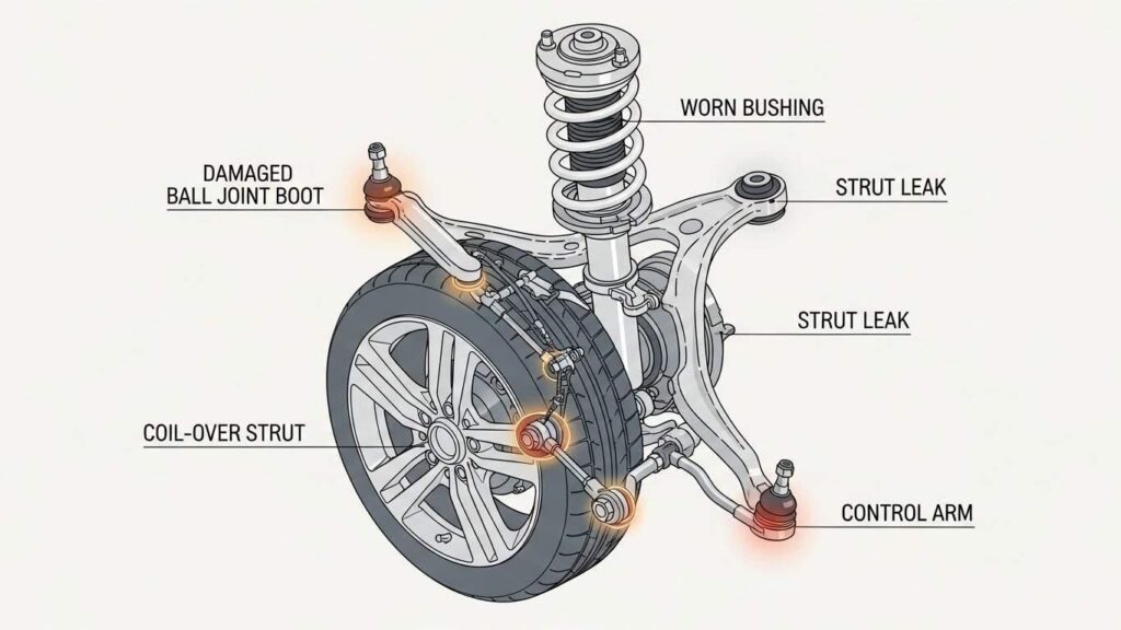 kak opredelit neispravnosti podveski i stukov 2