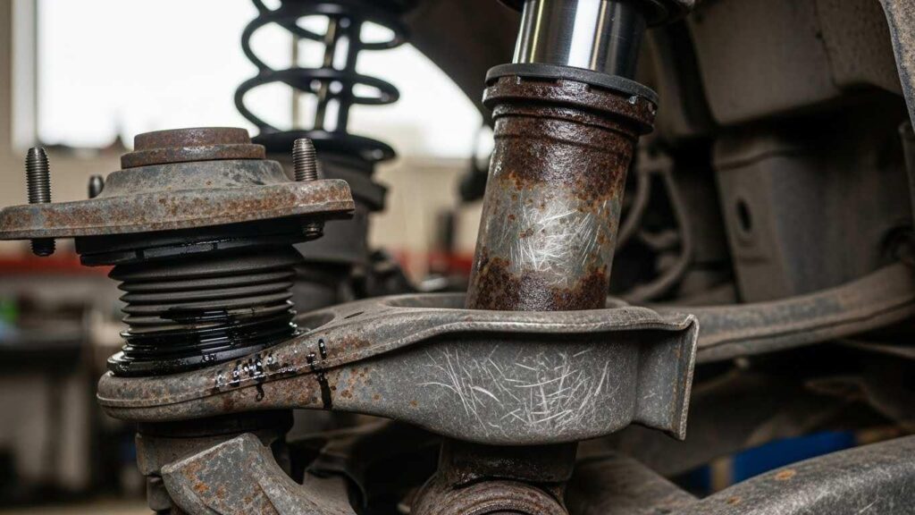 priznaki iznosa stoek i amortizatorov 1