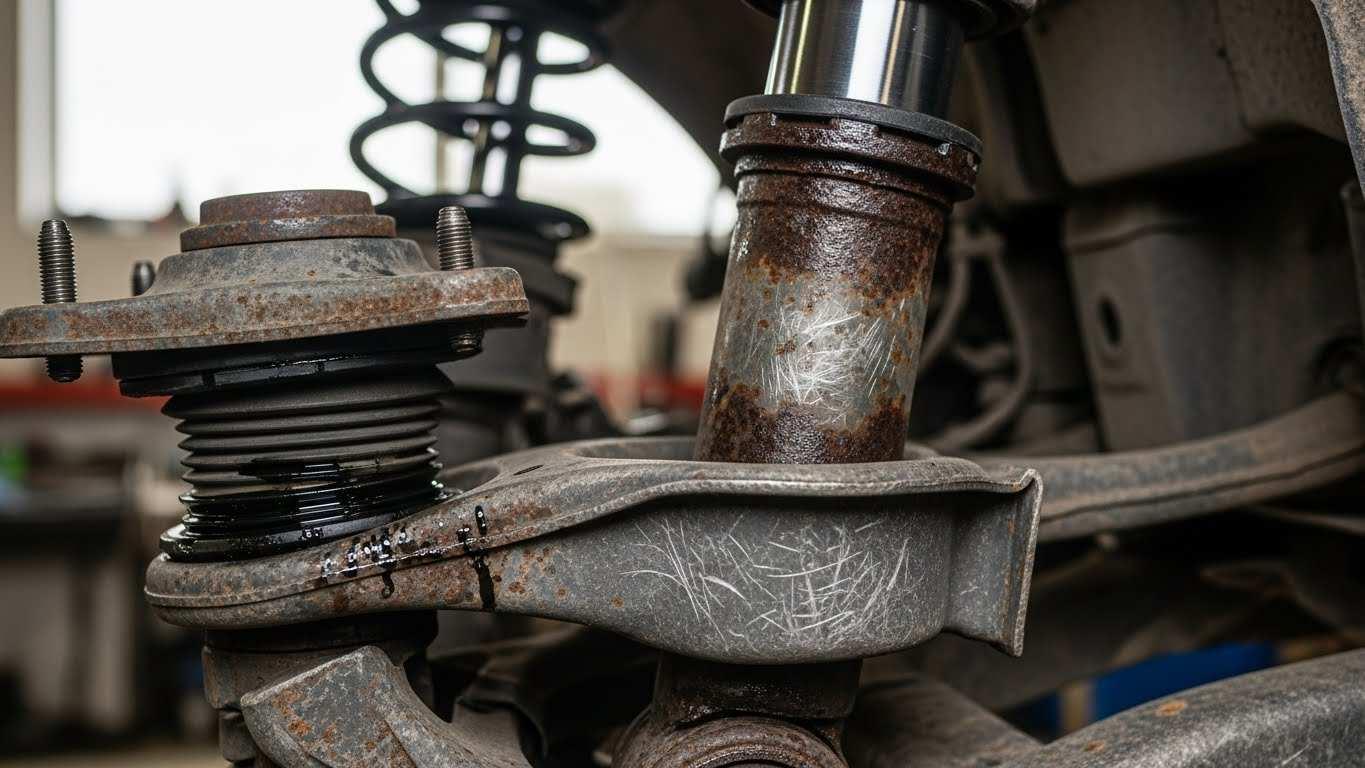 priznaki iznosa stoek i amortizatorov 1