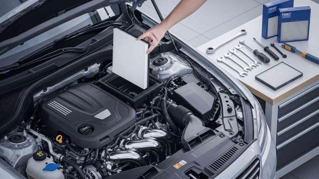 zamena vozdushnogo i salonnogo filtrov avtomobilya 2